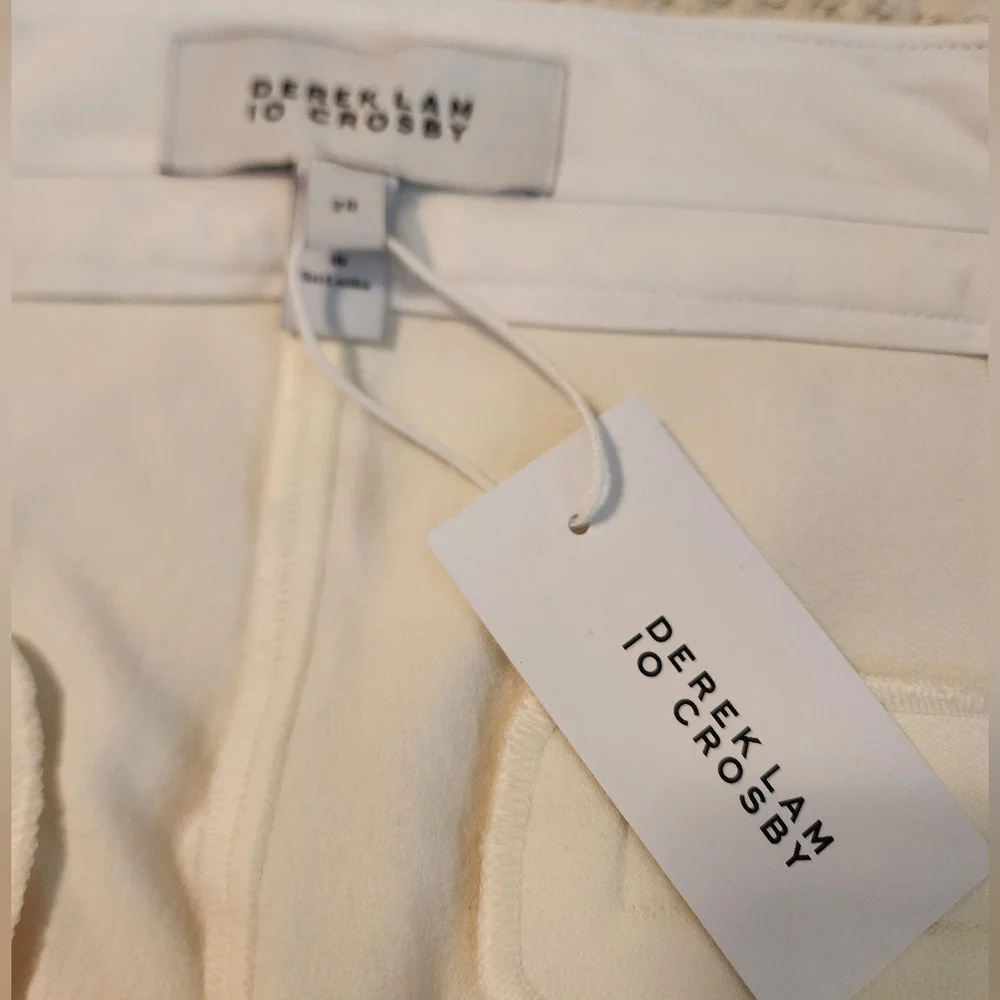 Derek Lam IO Crosby Cream Flare Pants $365 Old Money Quiet Luxury Sz 20 NWT - Picture 11 of 15